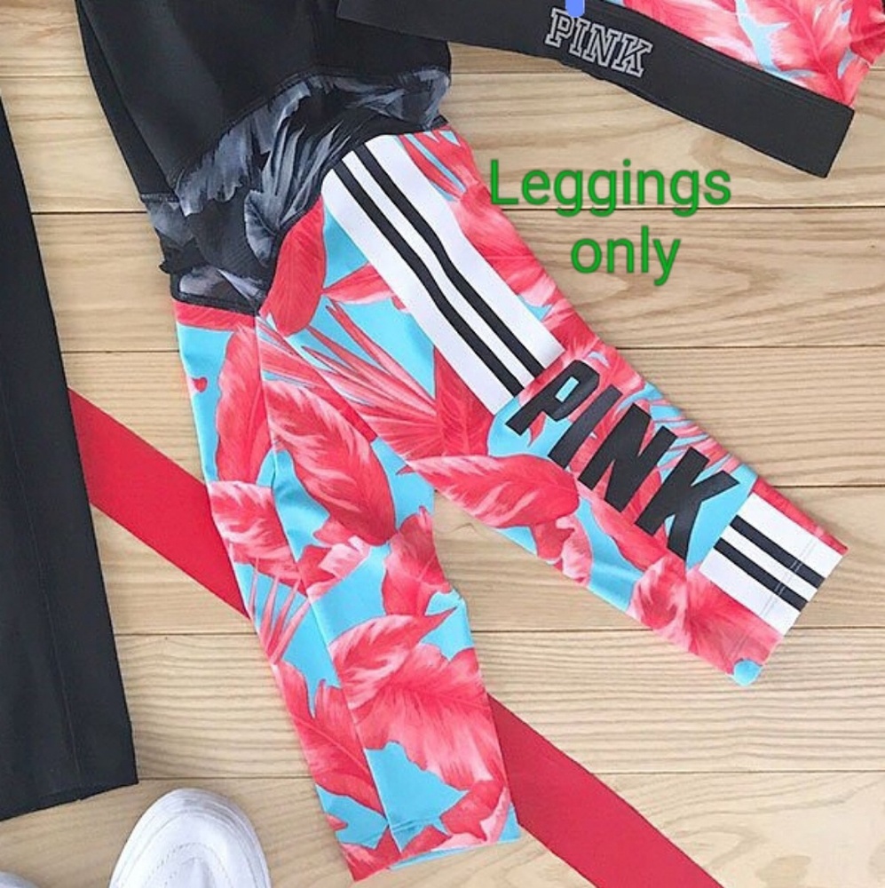 Vs pink leggings tropical